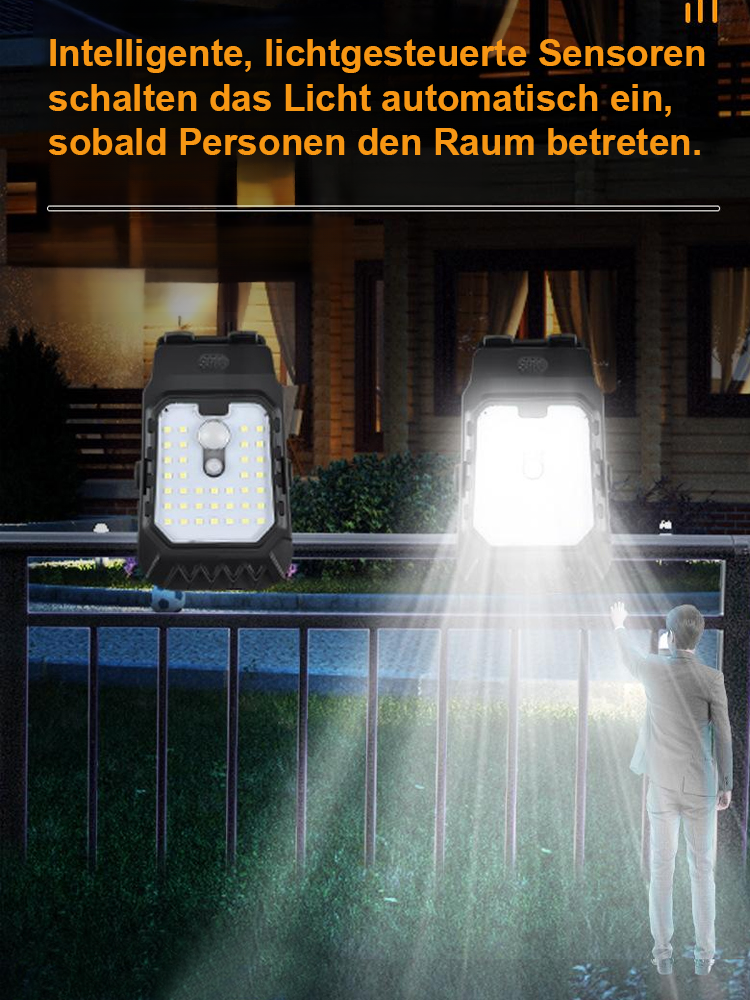 🌞Brandneue Solar-Clipleuchte🔥 Keine Stromkosten, regen- und wasserdicht, mit einer Lebensdauer von bis zu 30 Jahren!😍 Deutsche Sensortechnologie: Lädt sich tagsüber intelligent auf und schaltet sich nachts automatisch ein.