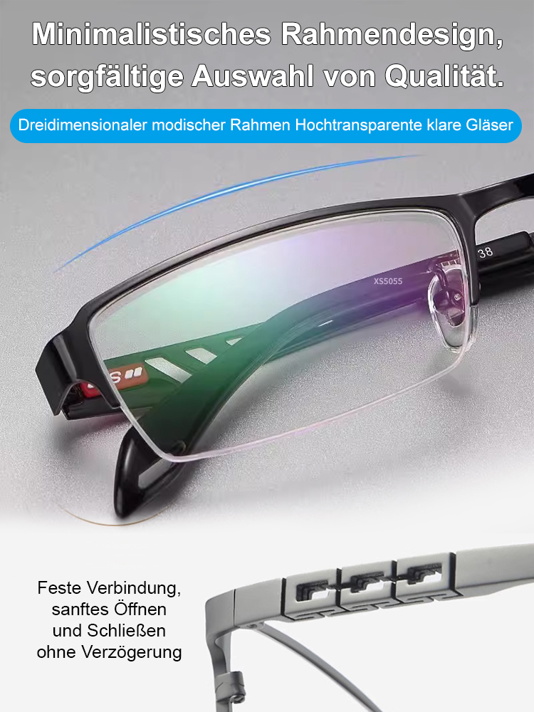 【👨‍⚕️🥇Keine Augenuntersuchung erforderlich👓Autofokus von 100° bis 700°】⚡Eine Brille korrigiert mehrere Sehfehler wie Alterssichtigkeit, Kurzsichtigkeit und Astigmatismus. Ultraleichter 7-Gramm-Rahmen für angenehmen Tragekomfort.