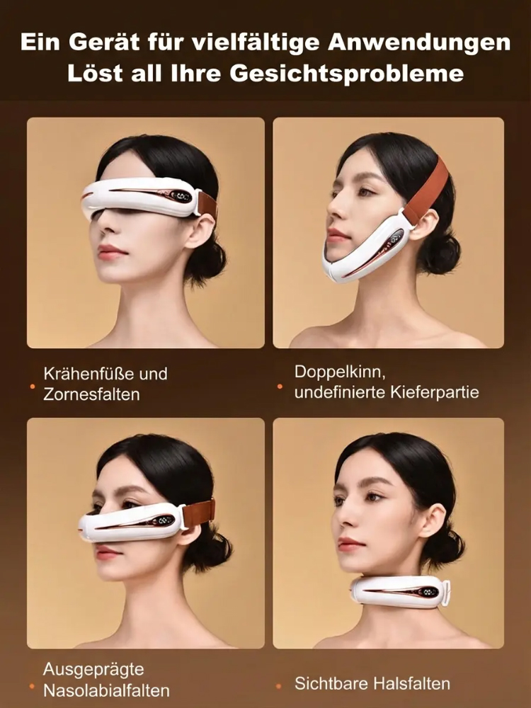 Mikrostrom-Gesichtsschlankheits- und Anti-Falten-Massagegerät