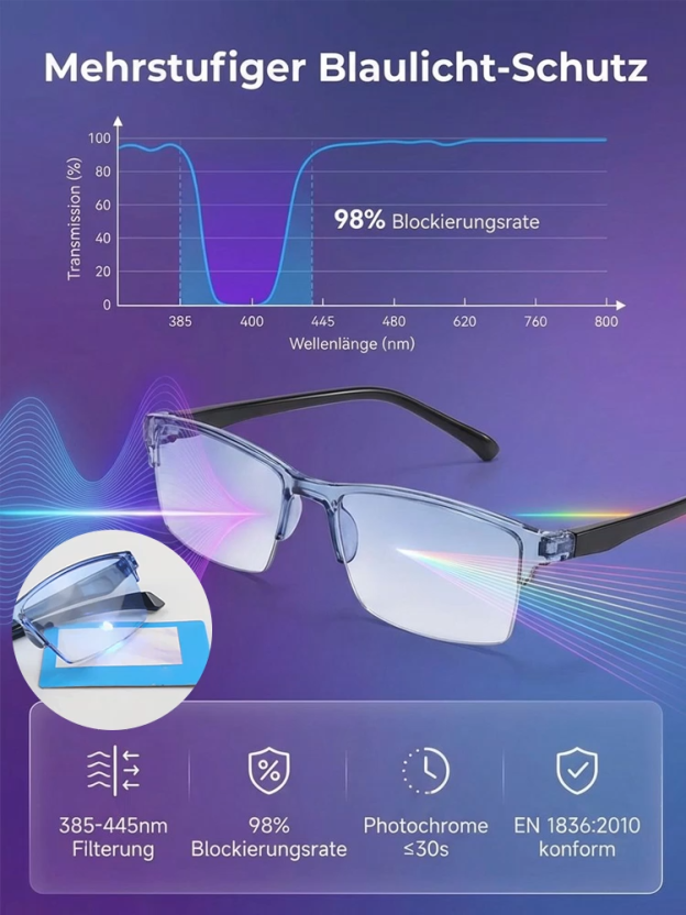 Neue Smart Zoom Gradient Lesebrille