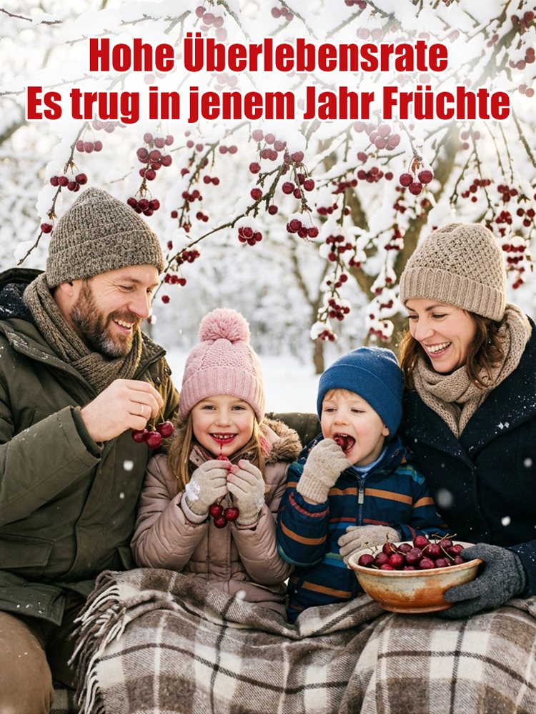 【Geld-zurück-Garantie bei Fruchtausfall】Authentische Kirschbaumsetzlinge, in diesem Jahr gepflanzt, tragen in diesem Jahr Früchte, resistent gegen Temperaturen bis zu -38 °C, 99,9 % Überlebensrate, selbstbefruchtend