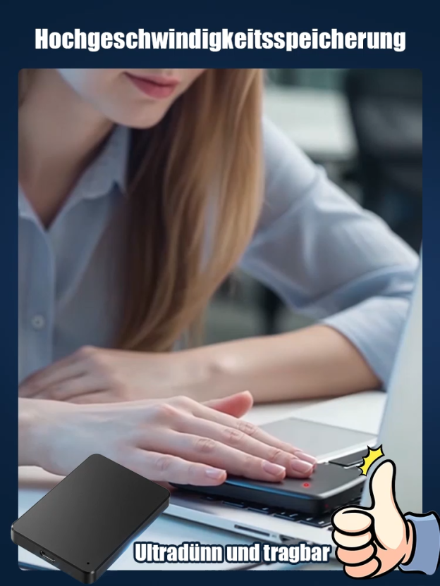【Erweiterungs-Upgrade】Tragbare externe SSD-Festplatte