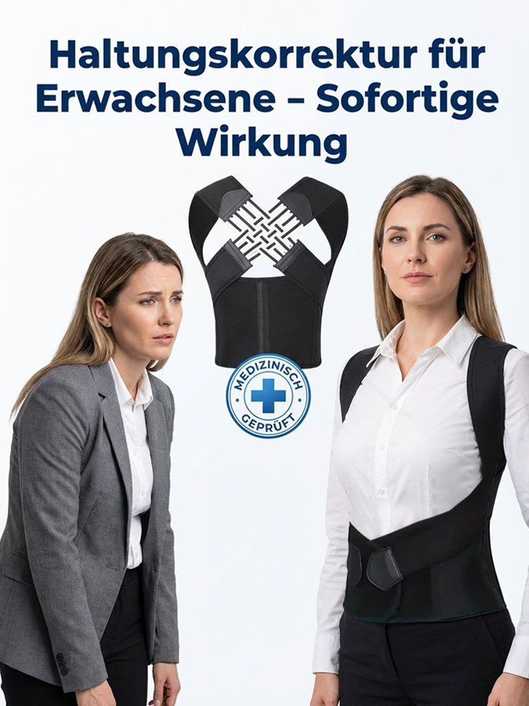 Rückenstütze für Erwachsene - X-Form Haltungskorrektor