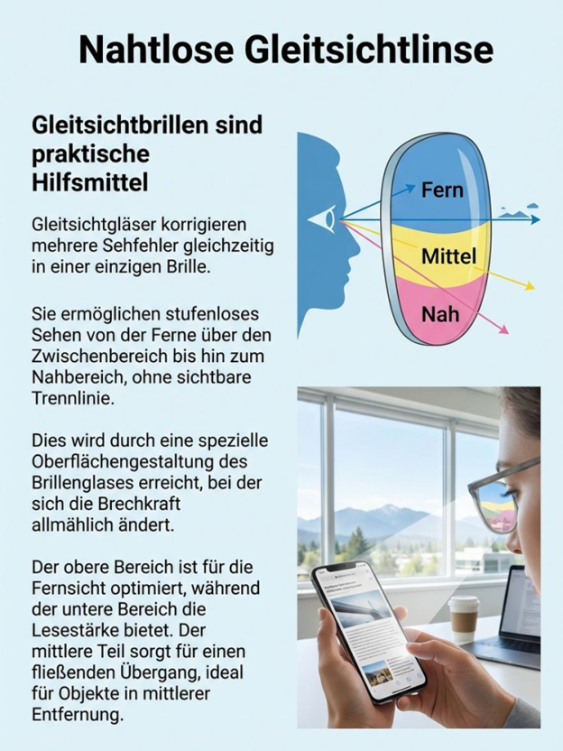 Neue Smart Zoom Gradient Lesebrille