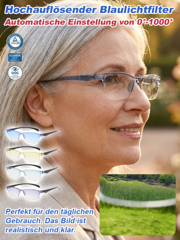 Neue Smart Zoom Gradient Lesebrille