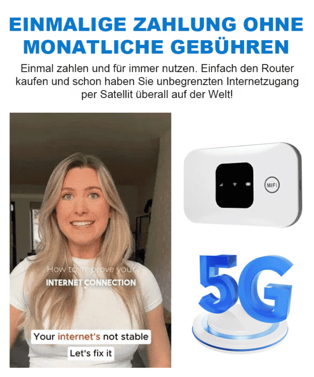 【📶Einmalzahlung, lebenslang kostenloses Internet】👍Kaufen Sie einfach einen Router und genießen Sie unbegrenzten Internetzugang weltweit – kostenlos dank modernster Satellitentechnologie.🌍✅10-mal schneller als herkömmliches WLAN