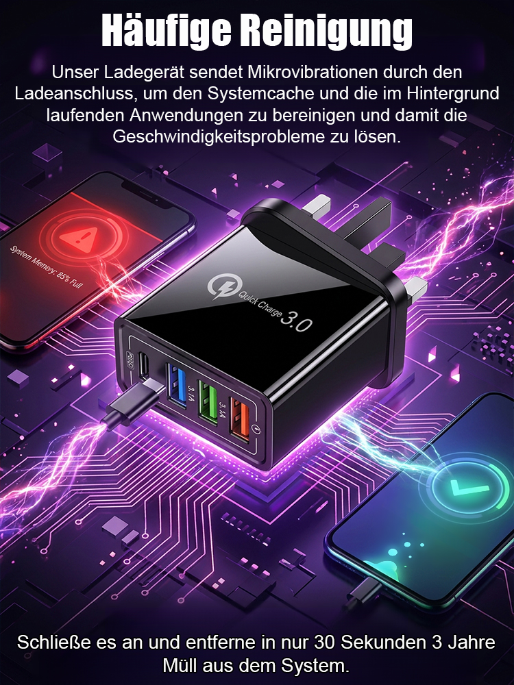 Nie mehr Streit um Steckdosen im Hotel! 🔌 Planen Sie einen Städtetrip oder Familienurlaub? Mit unserem hervorragenden 4-Port-Reiseladegerät sind alle Geräte immer voll aufgeladen! 📱🎧