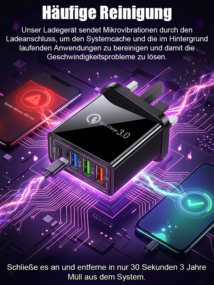 Nie mehr Streit um Steckdosen im Hotel! 🔌 Planen Sie einen Städtetrip oder Familienurlaub? Mit unserem hervorragenden 4-Port-Reiseladegerät sind alle Geräte immer voll aufgeladen! 📱🎧