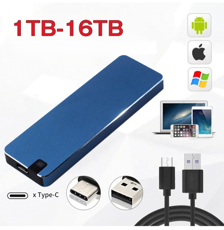 👍👍👍Lebenslanger kostenloser Dateispeicher, 16 TB riesiger Speicherplatz und eine hohe Übertragungsgeschwindigkeit von 1000 MB/s, mit der große Videos in Sekundenschnelle übertragen werden können