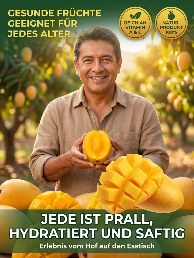 【🥭🥭Genetisch hochwertige Jungpflanzen, 99,9 % Überlebensrate】✅Ideal für Anfänger, große Früchte, süßes Fruchtfleisch, nahrhaft und gesund