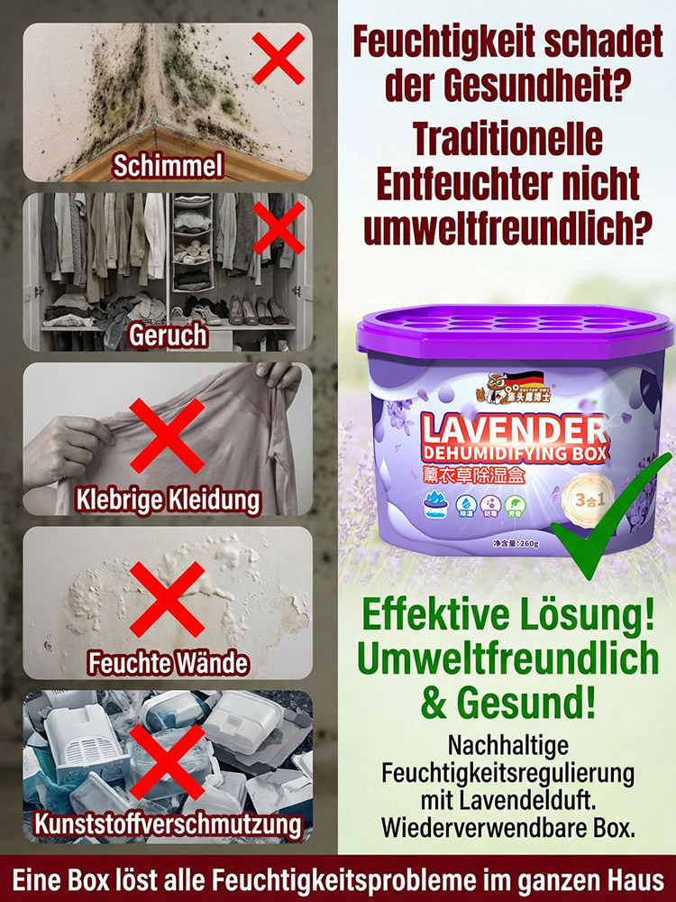【Ganzjährige Entfeuchtung】Leistungsstarke universelle Entfeuchtungsbox