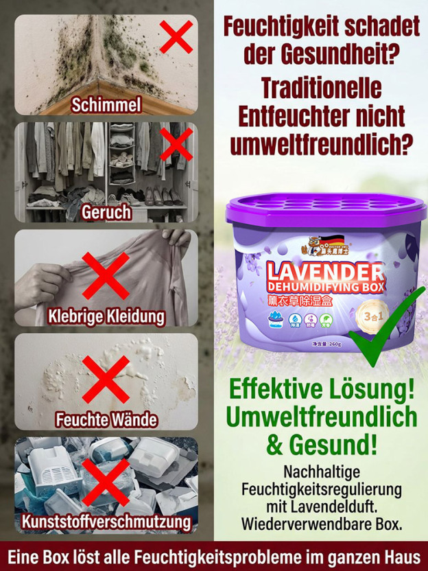 【Ganzjährige Entfeuchtung】Leistungsstarke universelle Entfeuchtungsbox