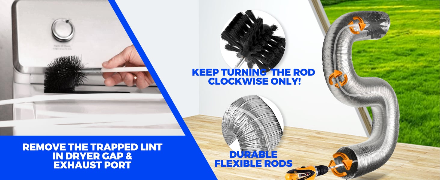 kit de limpieza de ventilación de secadora