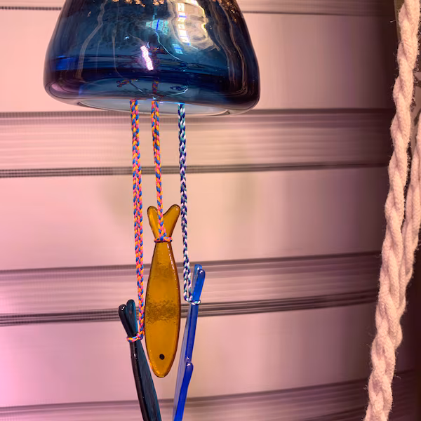 🎁TikTok Last Day Sale - 70% OFF🔥Handmade Stained Glass Sardine Suncatcher!