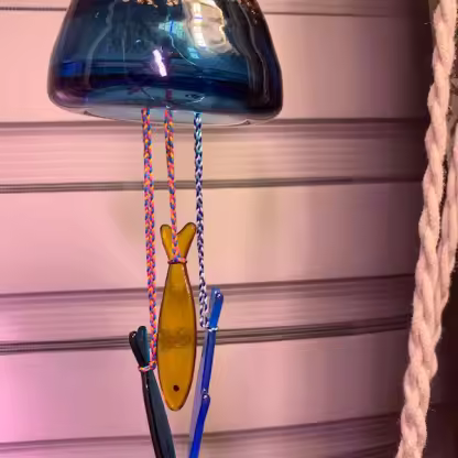 🎁TikTok Last Day Sale - 70% OFF🔥Handmade Stained Glass Sardine Suncatcher!