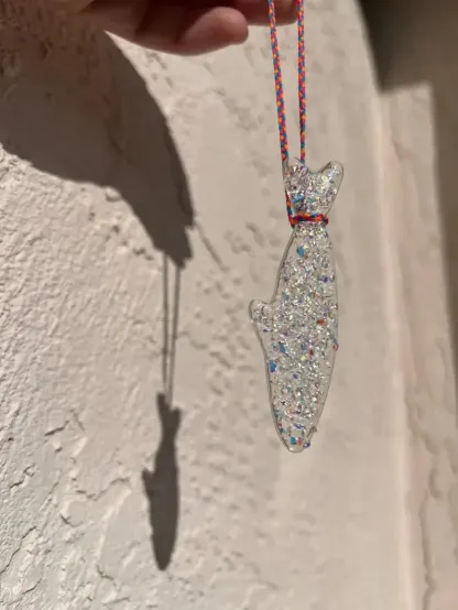 🎁TikTok Last Day Sale - 70% OFF🔥Handmade Stained Glass Sardine Suncatcher!