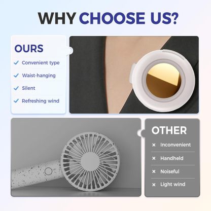📢HOT SALE $12.99🔥Portable Silent Mini Bladeless Electric Fan