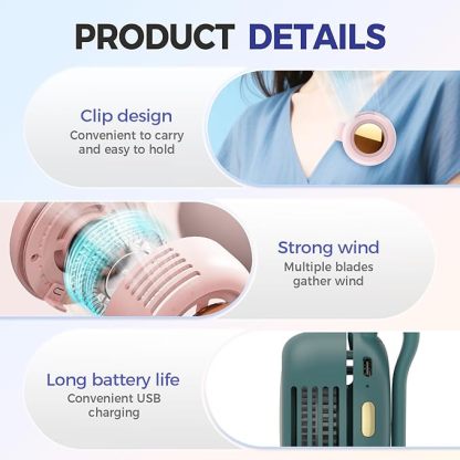📢HOT SALE $12.99🔥Portable Silent Mini Bladeless Electric Fan