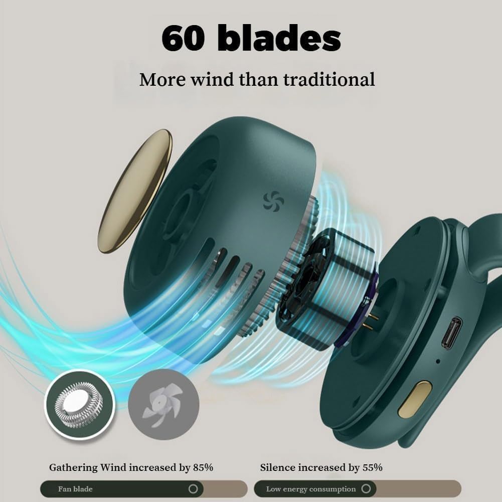 📢HOT SALE $12.99🔥Portable Silent Mini Bladeless Electric Fan