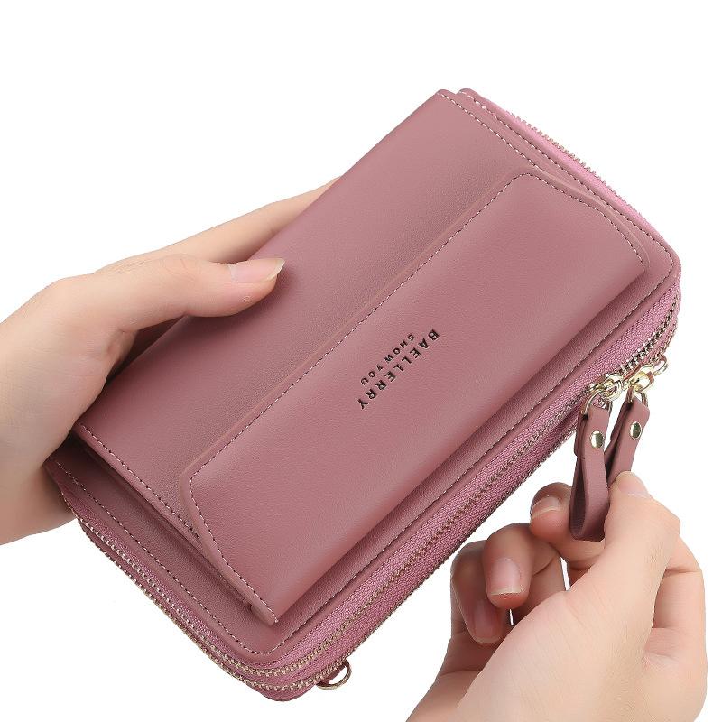 Women 12 Card Slots Large Capacity Phone Bag Crossbody Bag mySite