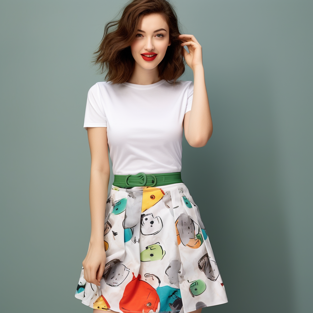 23 Summer Cartoon skirt-New Feature Demo