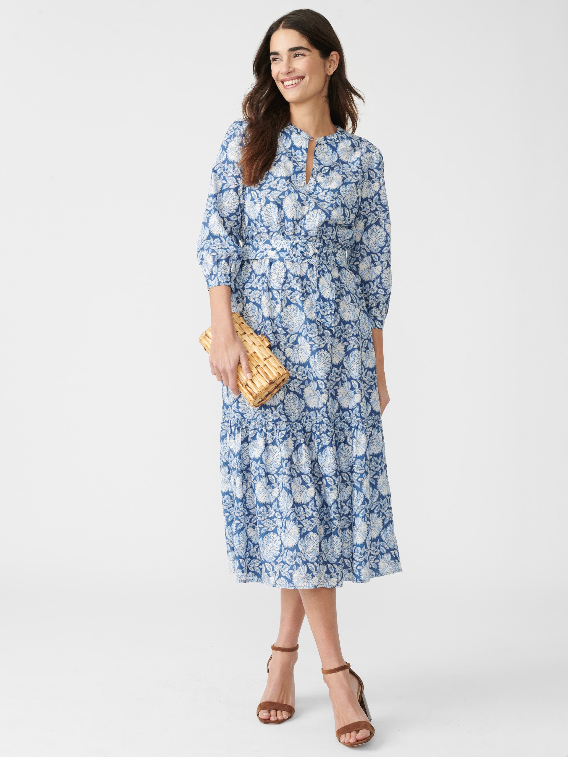 Cerina Silk Dress in Palmilla-New Feature Demo