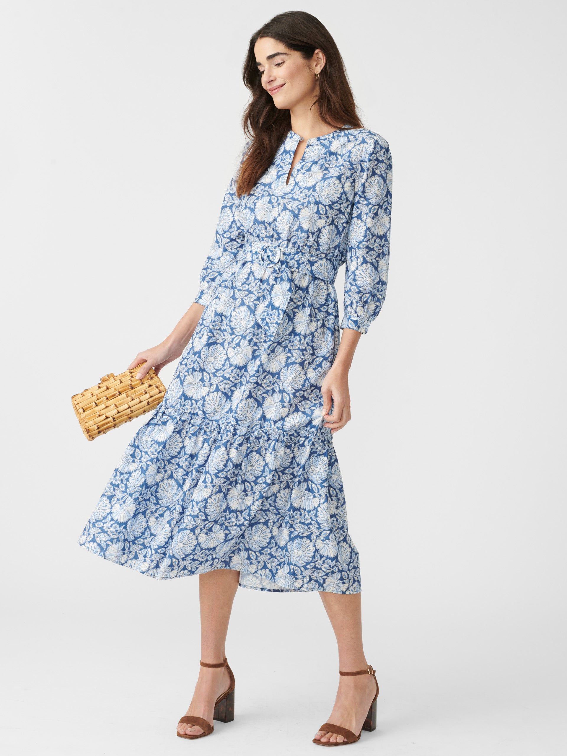 Cerina Silk Dress in Palmilla-New Feature Demo