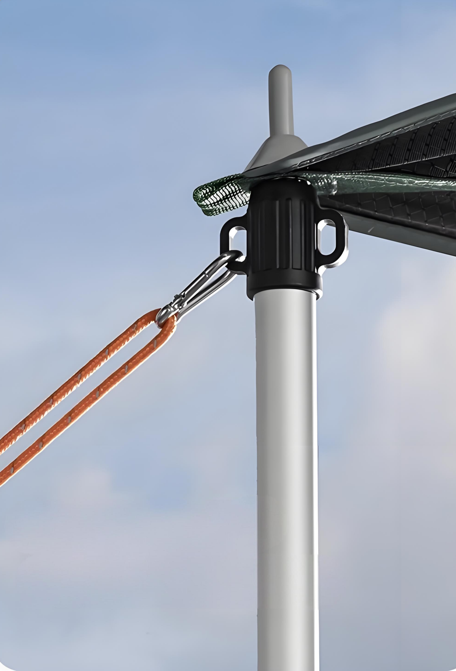 Strong support poles for tent