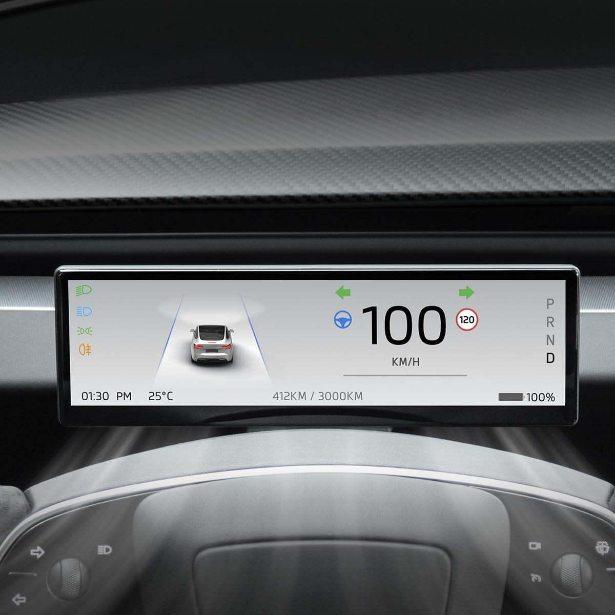 8.8 Inch Touch Screen Instrument Cluster Dashboard Display for Model 3 / Y - Tesery Official Store