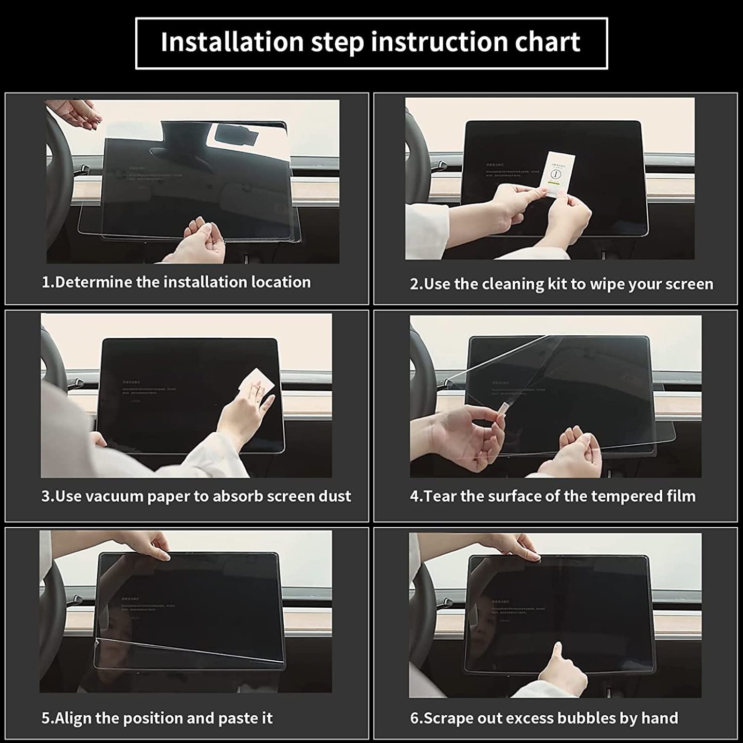 Anti Glare Screen Protector for Tesla Model 3 2017-2023.10 & Model Y 2020-2024 - Tesery Official Store