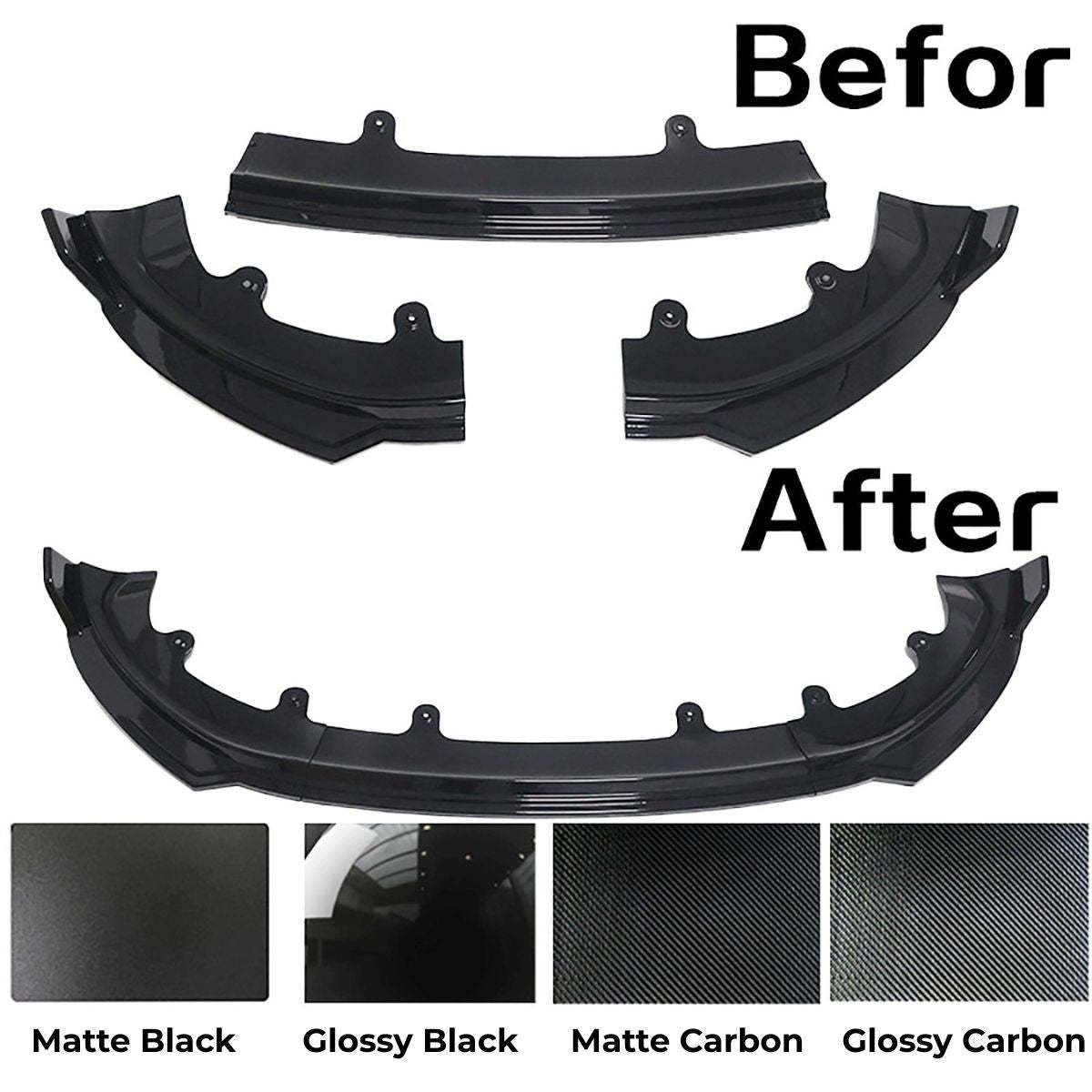 ABS Front Lip Spoiler for Tesla Model Y Juniper - Tesery Official Store