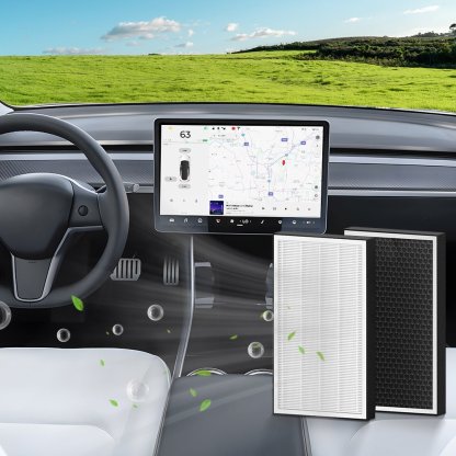 Activated Carbon Air Filter for Tesla Model Y/3 (2 PCS) - Tesery Official Store