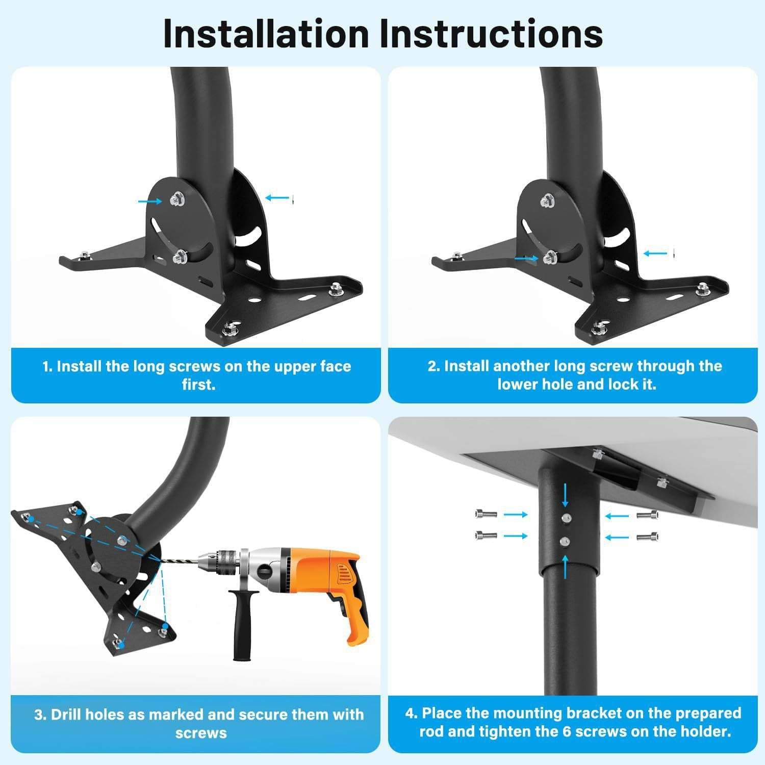 Adjustable Roof Wall Mount Kit V4 for Starlink Gen3 - Tesery Official Store