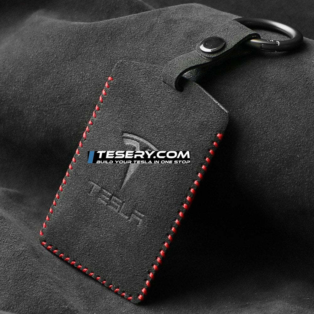 Alcantara Card Key Holder for Tesla Model 3 / Model Y - Tesery Official Store
