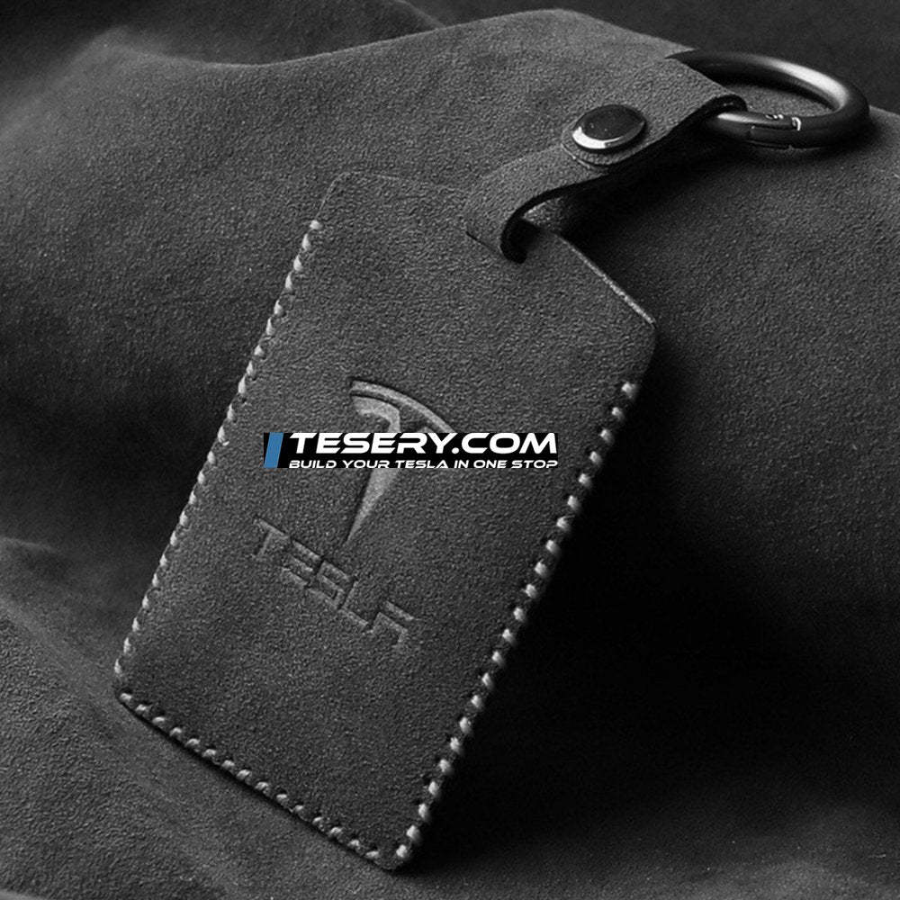 Alcantara Card Key Holder for Tesla Model 3 / Model Y - Tesery Official Store