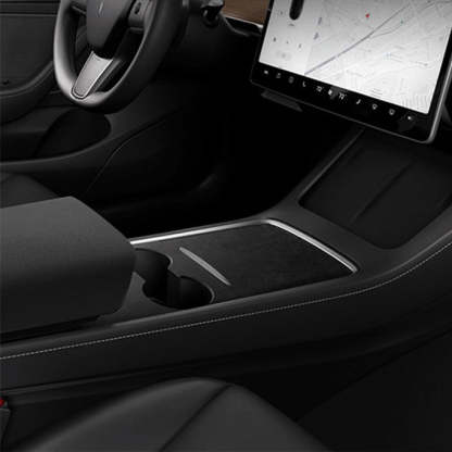 Alcantara Center Console Wrap for Tesla Model 3 2017-2023.10 / Y 2020-2024 - Tesery Official Store