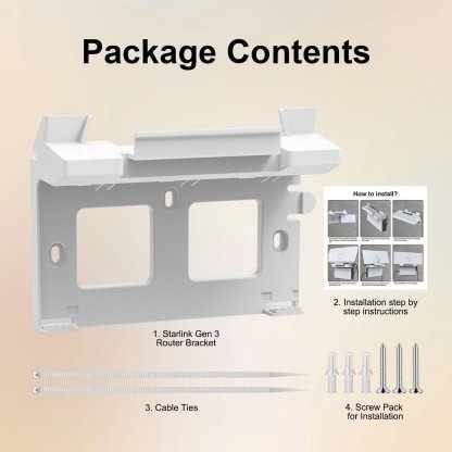 All - in - One Wall Mount for Starlink Gen 3 - Tesery Official Store