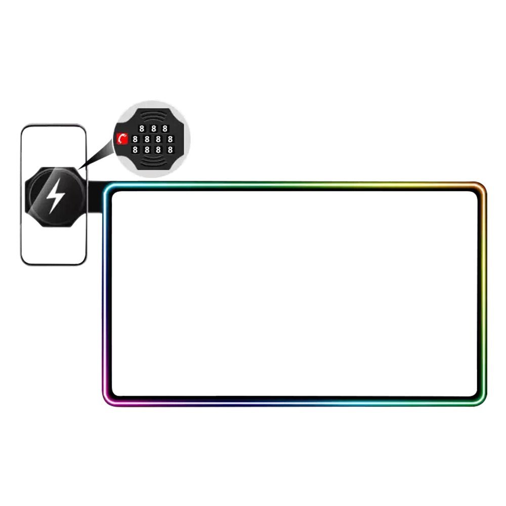 Ambient Light Screen Edge Protector With Wireless Charging Phone Holder for Model 3/Y - Tesery Official Store