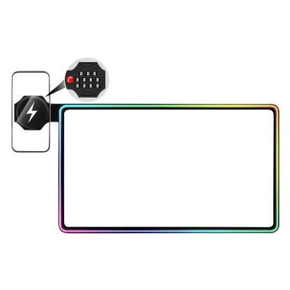 Ambient Light Screen Edge Protector With Wireless Charging Phone Holder for Model 3/Y - Tesery Official Store