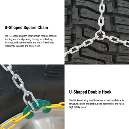 Automatic Tightening Snow Chains For Tesla Model Y Model 3 2017 - 2024 - Tesery Official Store