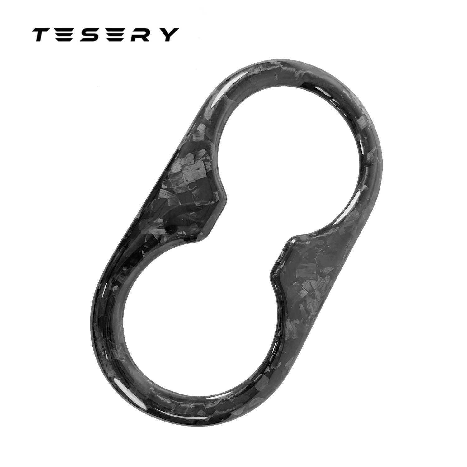 Backseat Cup Holder for Tesla Model 3 Model Y - Carbon Fiber Interior Mods - Tesery Official Store