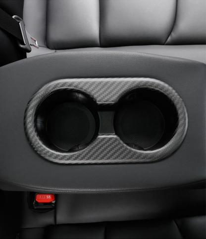 Backseat Cup Holder for Tesla Model 3 Model Y - Carbon Fiber Interior Mods - Tesery Official Store