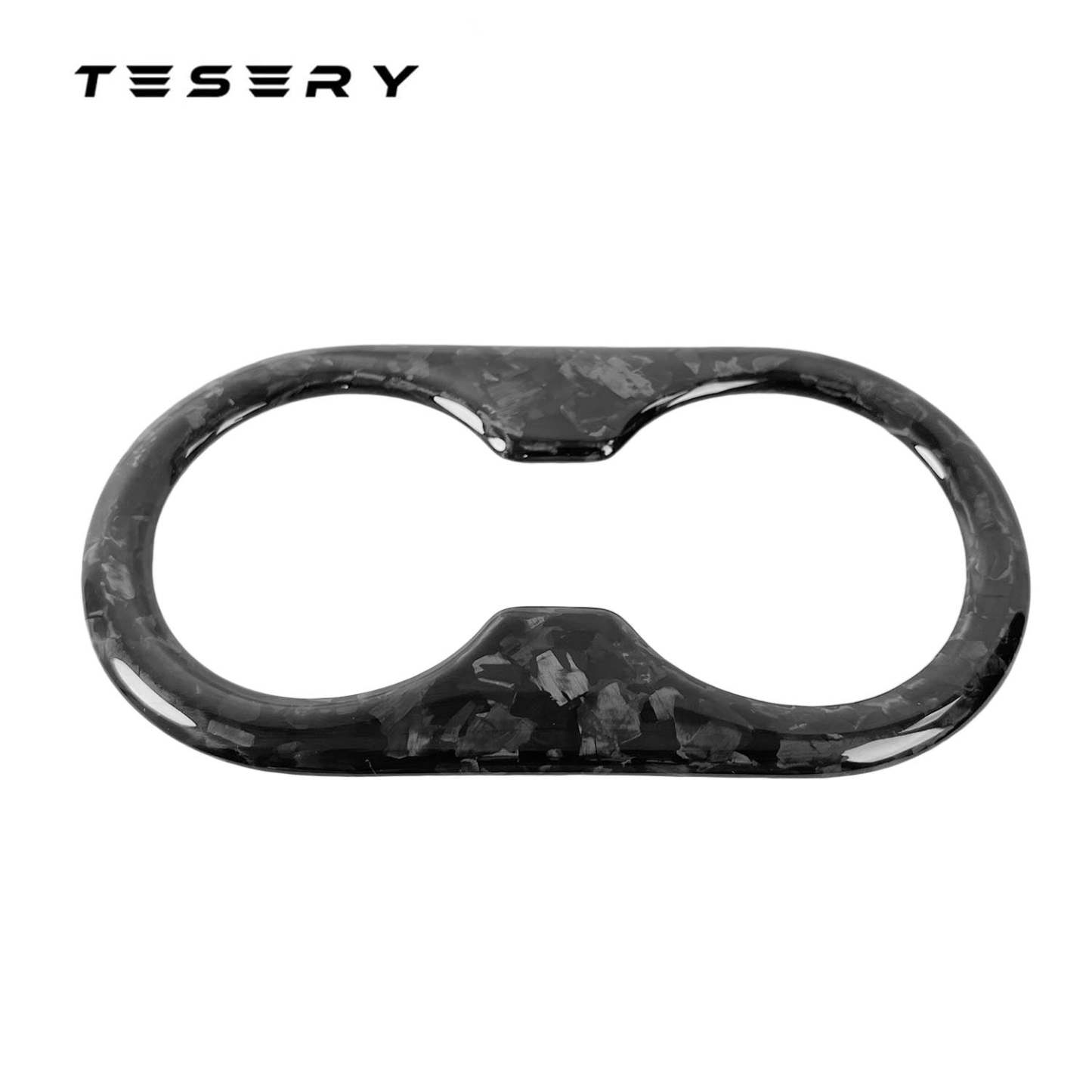 Backseat Cup Holder for Tesla Model 3 Model Y - Carbon Fiber Interior Mods - Tesery Official Store