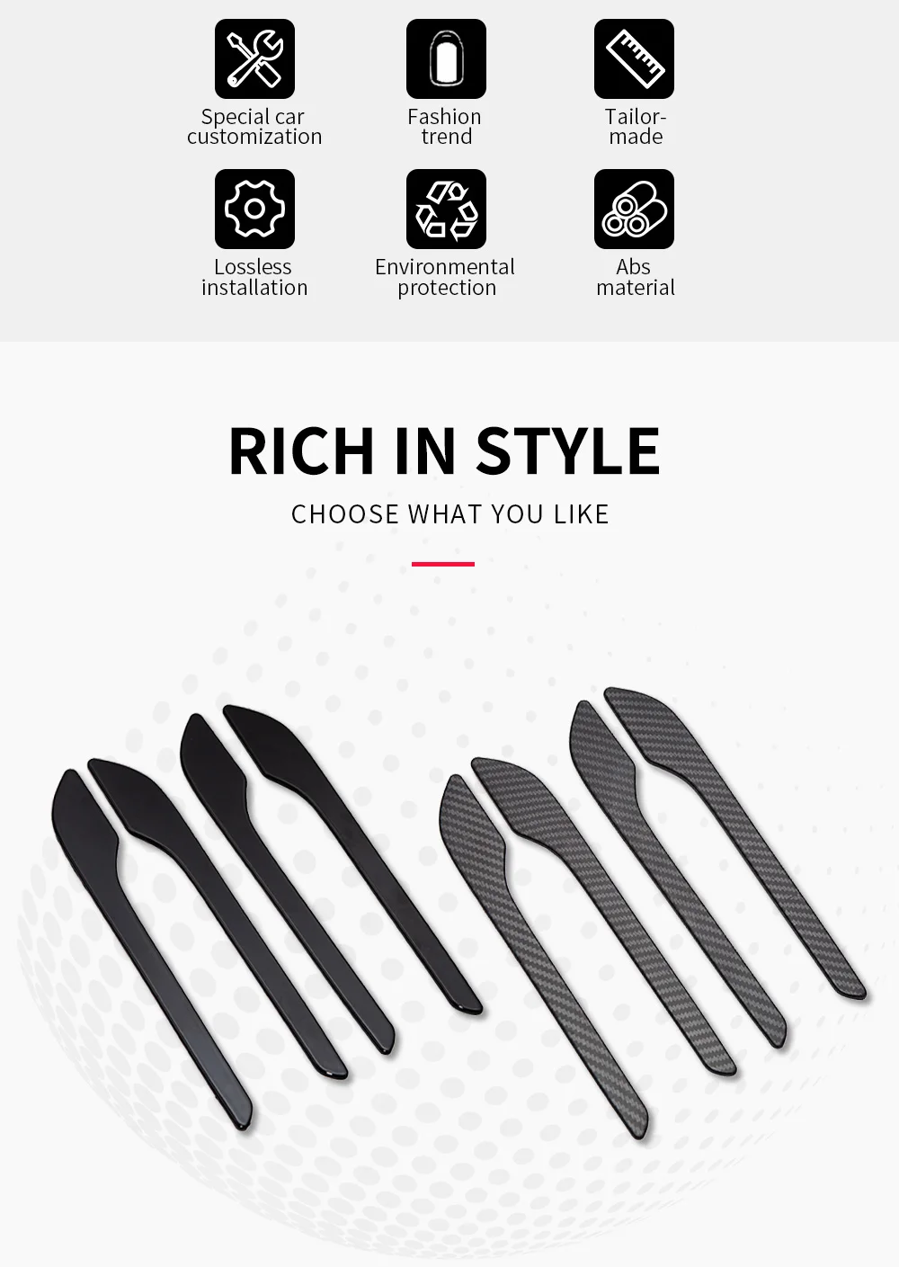 Car Door Handle Cover for Tesla Model Y