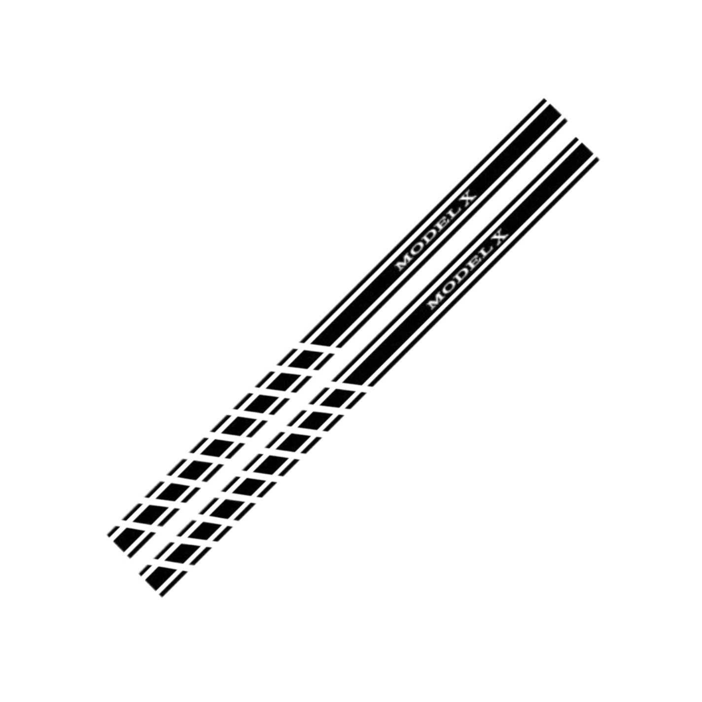 Car Door Side Skirt Stickers Auto Decor Decal for Tesla Model 3 Model S Model X 2PCS/set - Tesery Official Store