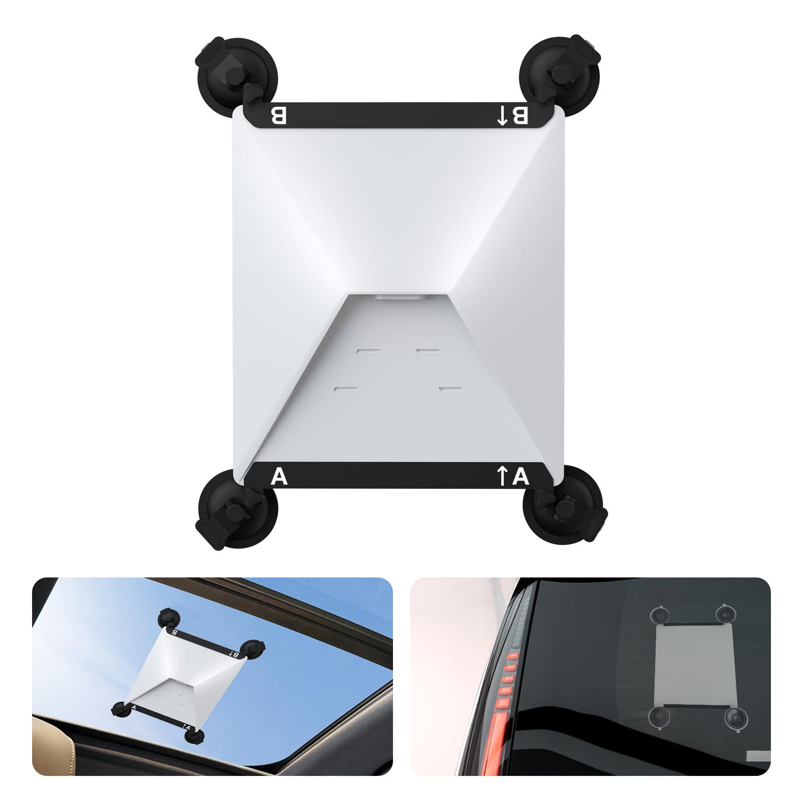 Car Suction Cup Installation Mount - Metal (2pcs set) for Starlink Mini - Tesery Official Store