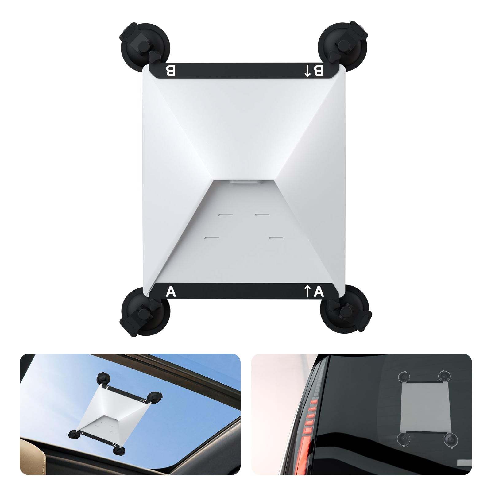 Car Suction Cup Installation Mount - Metal (2pcs set) for Starlink Mini - Tesery Official Store