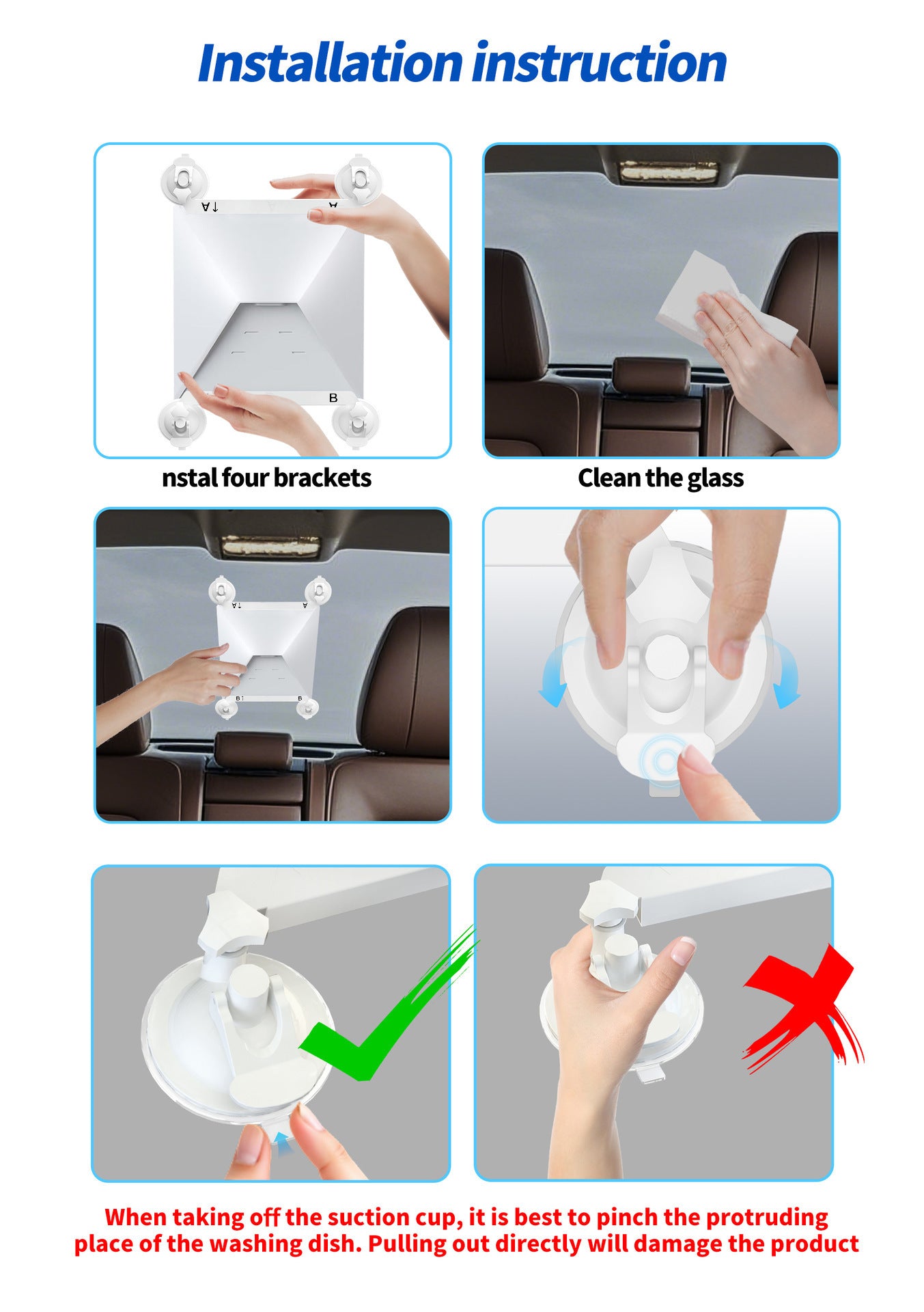 Car Suction Cup Installation Mount - Metal (2pcs set) for Starlink Mini - Tesery Official Store