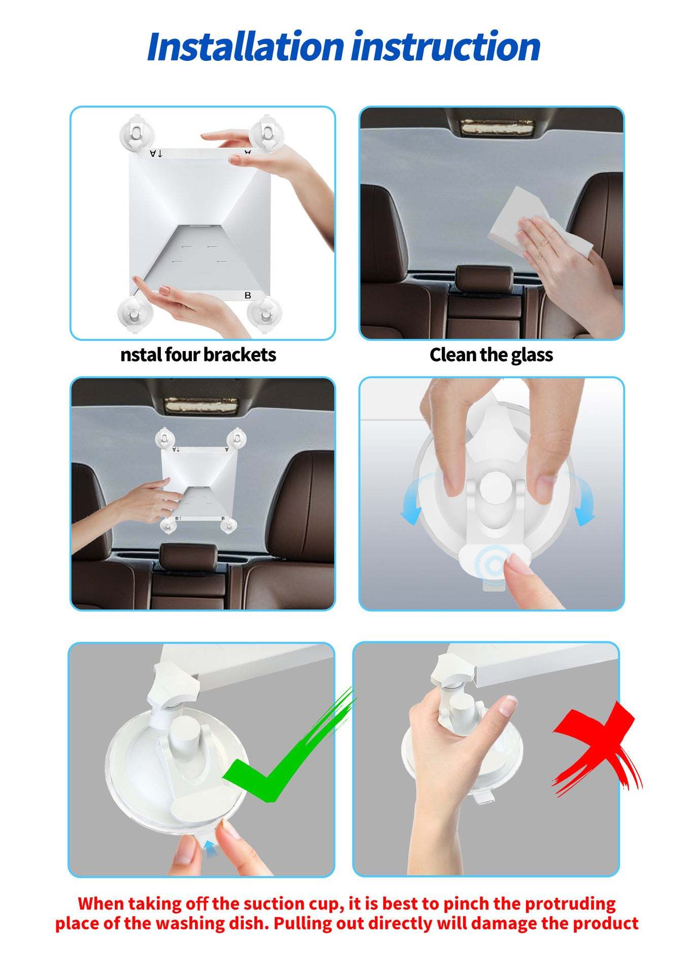 Car Suction Cup Installation Mount - Metal (2pcs set) for Starlink Mini - Tesery Official Store