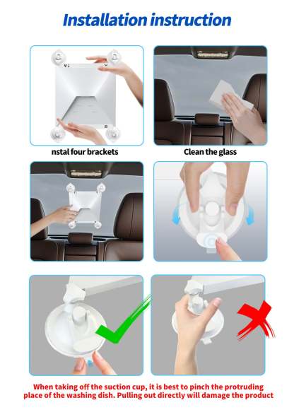 Car Suction Cup Installation Mount - Metal (2pcs set) for Starlink Mini - Tesery Official Store